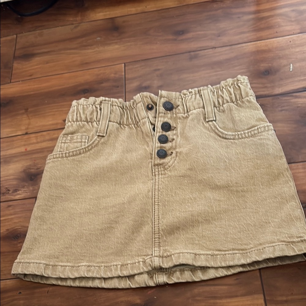 Cat & Jack Taupe Skirt with Elastic Waist